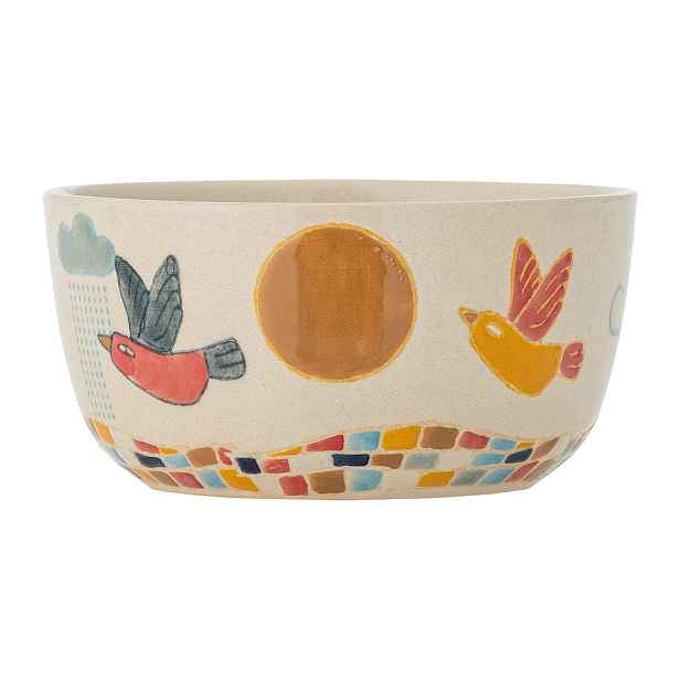 Krémová dětská miska z kameniny ø 12 cm Colorine – Bloomingville Mini