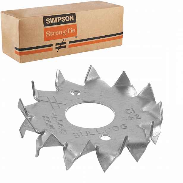 Oboustranný ozubený kroužek 62x21 mm 100 ks ostnatý Simpson Bulldog C1-62