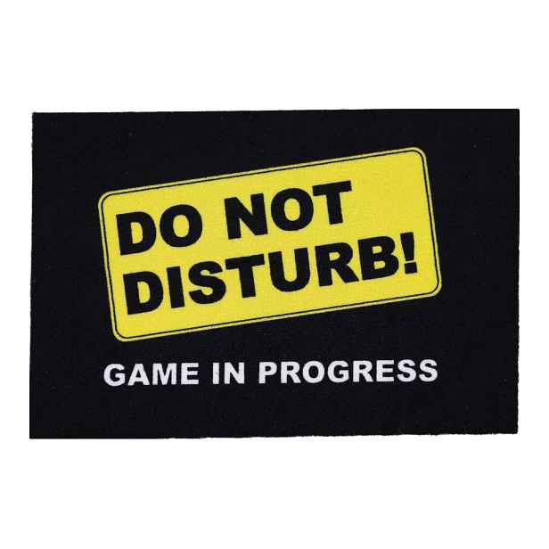 Rohožka Do not disturb (game in progress) 40x60 cm, 40x60, černá, žlutá, Mercury Flooring