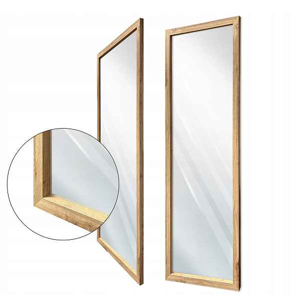 Zrcadlo v rámu 100x80 105x85 dub wotan 3D