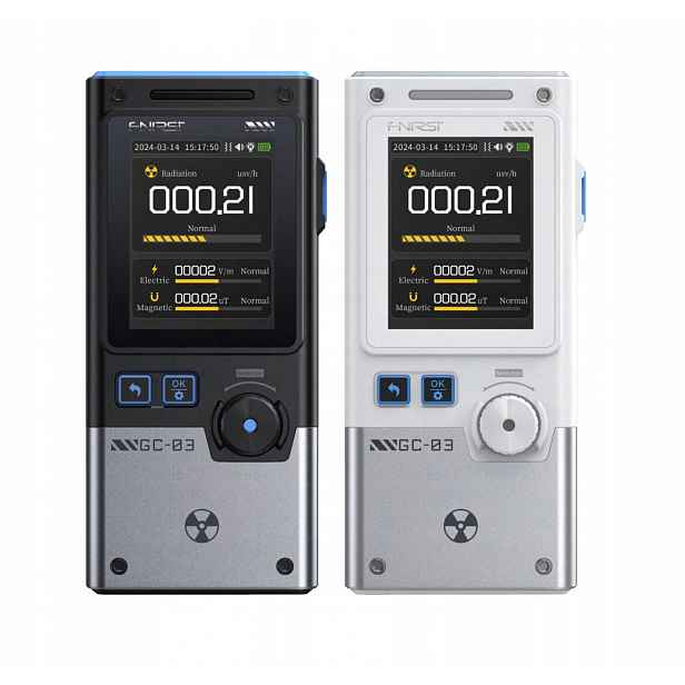 Fnirsi GC-03 Černý detektor záření Geiger Emf 3v1 Usb-c