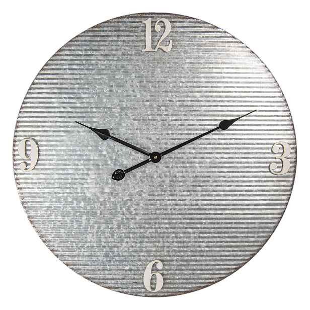 Nástěnné kovové hodiny Balast – Ø 60*5 cm / 1*AA Clayre & Eef