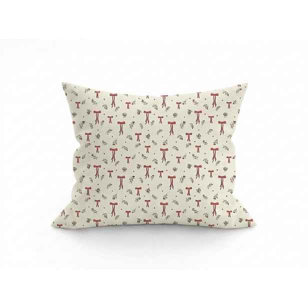 Polybavlněný povlak na polštář HOLLY BOWS POLY 45x45 cm, barevný