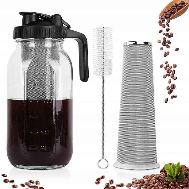 Kávovar Na Přípravu Čaje Cold Brew S Ocelovým Filtrem 1,8 L