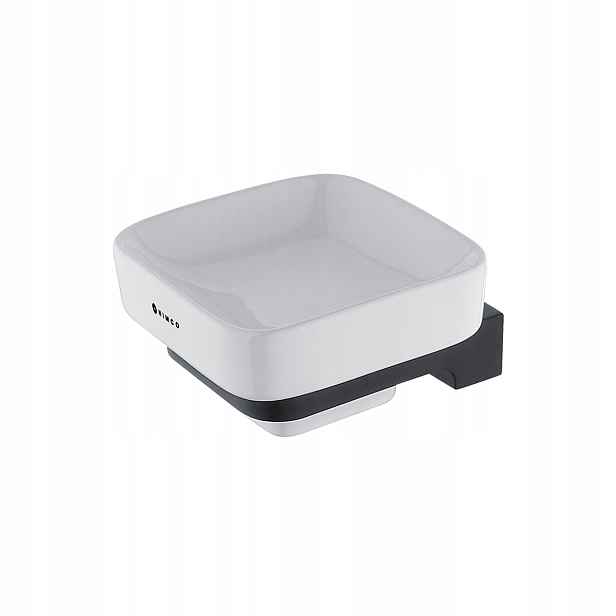 Nimco Maya Černá nástěnná mýdlenka keramika, patent design Mac 29059K-90_