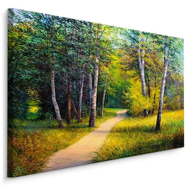 Plátno Cesta V Březovém Lese Varianta: 30x20