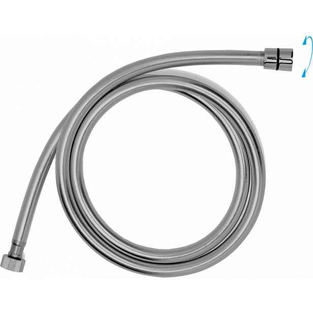JB Sanitary Sprchová hadice 175 cm, šedo - stříbrná, ANTI TWIST HS 08