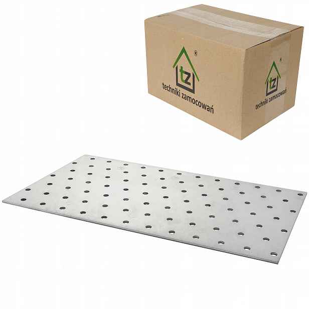 Perforované dlaždice 140x300 x 2 mm 25 ks Tesařské spojky ploché PP50