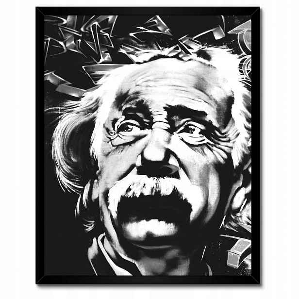 Plakáty v rámu 40x50 Albert Einstein Graffiti