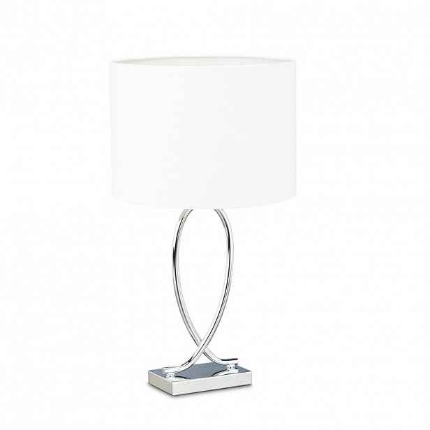 Relaxdays LAMPA Stříbrná Bílá E27 51 cm