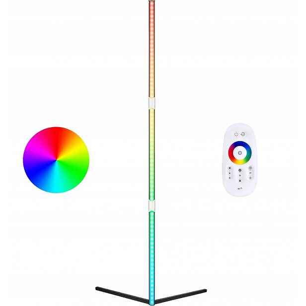 Led Podlahová Lampa Lpdisplay Inteligentní Dálkově Ovládaná Rohová Dálkový Ovladač