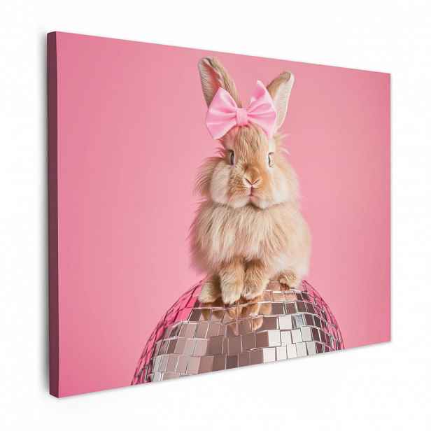 MuchoWow OBRAZ NA PLÁTNĚ Luk - Discoball - Králík 40x30 cm