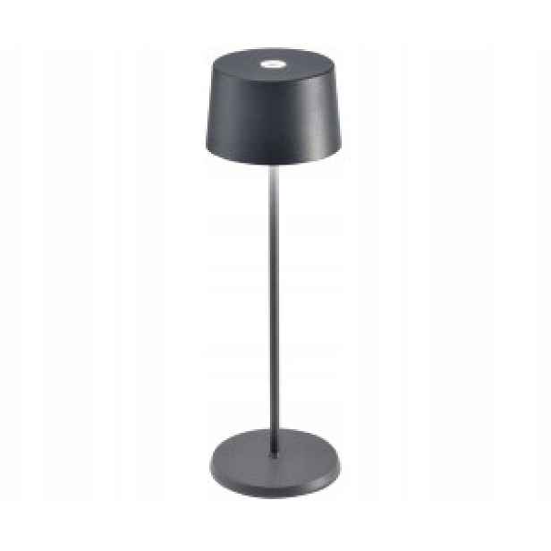 Stolní lampa Zafferano Olivia Pro šedá Led