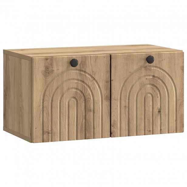 vidaXL Nástěnná TV skříň 59,5 x 31 x 30 cm Dub artisan