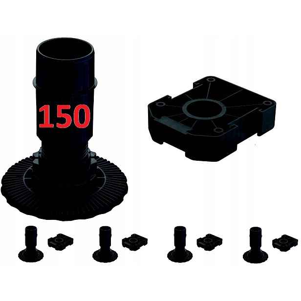 100 x Nožička Axilo od Hafele hlavička H 150
