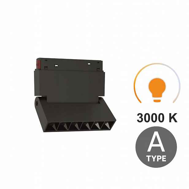 Lineární Led reflektor nastavitelný 6W 3000K Teplý Typ A Smart Track 48VDC
