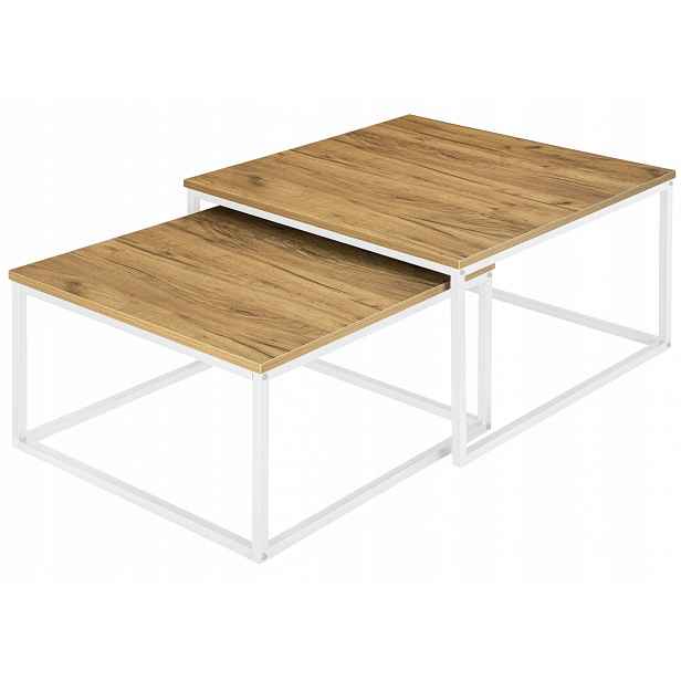 Sada dvou skandinávských stolků Velen Bílý Craft