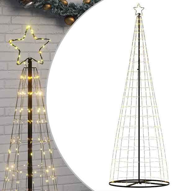 vidaXL LED vánoční stromek 550 teplých bílých LED diod 300 cm