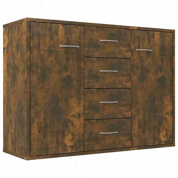 vidaXL Příborník kouřový dub 88 x 30 x 65 cm kompozitní dřevo