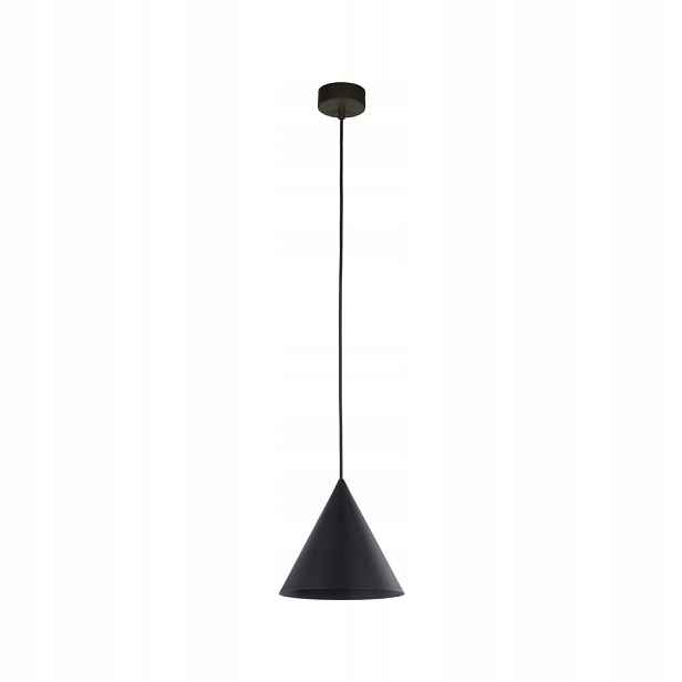 Černá Kovová Závěsná Lampa S Kuželem Cono Black 10058 Tk Lighting