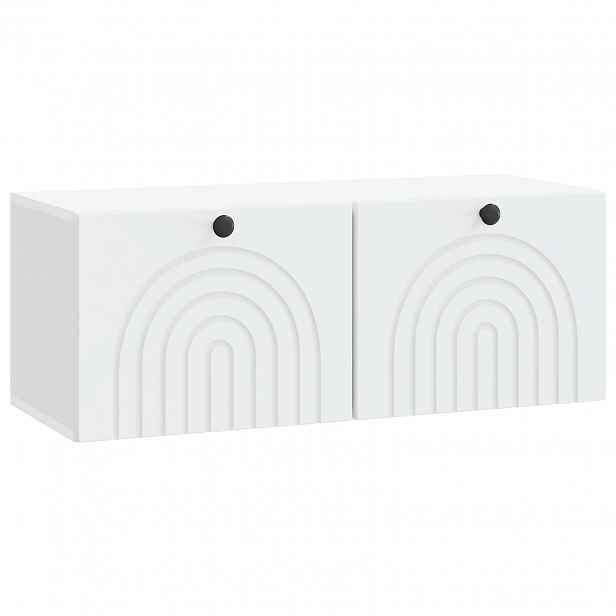 vidaXL Nástěnná TV skříň Bílá 78,5 x 31 x 30 cm Kompozitní dřevo