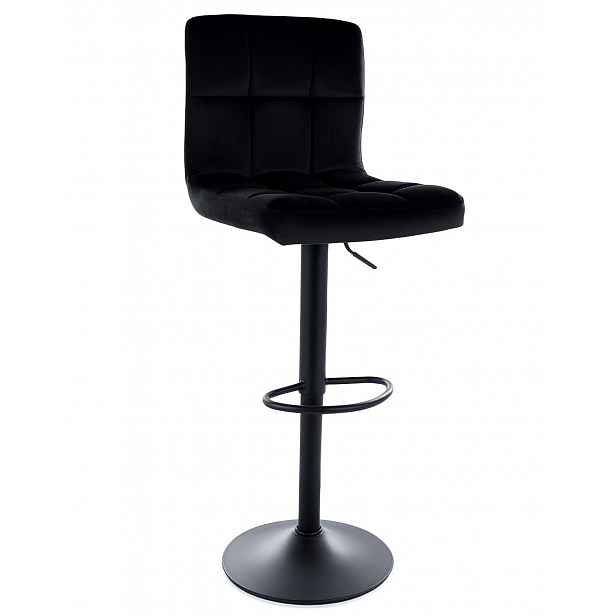 Barová židle C105 Velvet černá