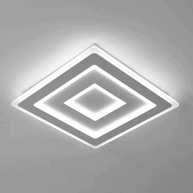 Lampa sufitowa Led plafon biła kwadratowa nowoczesna 52W 6500K 40 cm