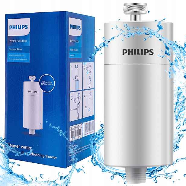 Sprchový filtr na vodu Philips AWP1775WH sprchový filtr a baterie