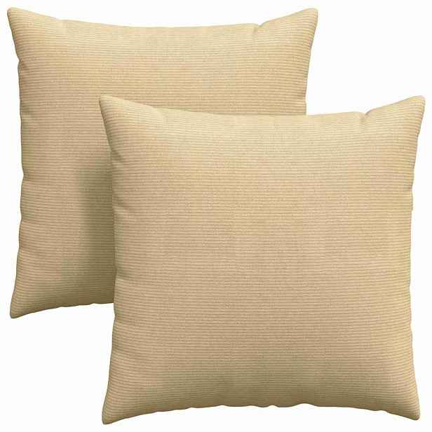 vidaXL Pohovkové polštáře 2 pcs Šedozelená 80 x 80 cm Žebrovaná látka