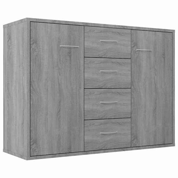 vidaXL Příborník šedý sonoma 88 x 30 x 65 cm kompozitní dřevo