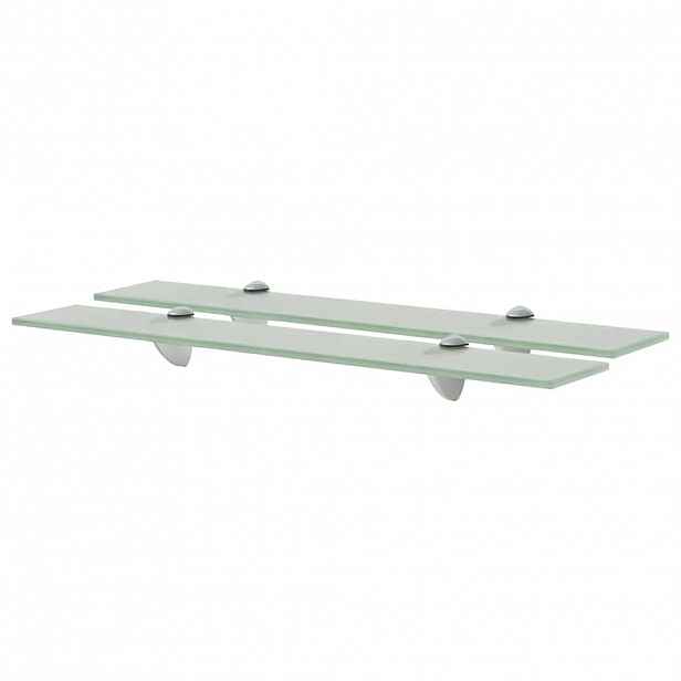 vidaXL Plovoucí police 2 ks sklo 60 x 10 cm 8 mm