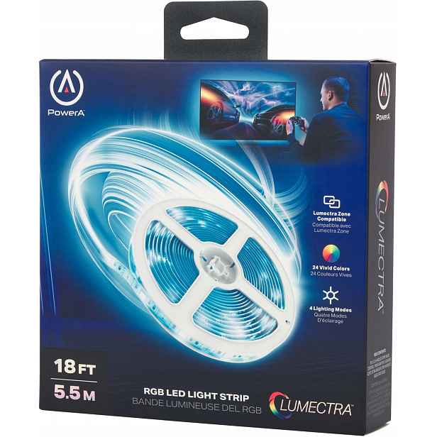 PowerA Lumectra Led pásek Rgb 5,5 m 24 barev s 10 úrovněmi jasu