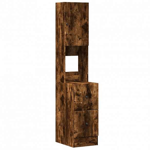 vidaXL Kuchyňská skříňka kouřový dub 35 x 50 x 180 cm kompozitní dřevo