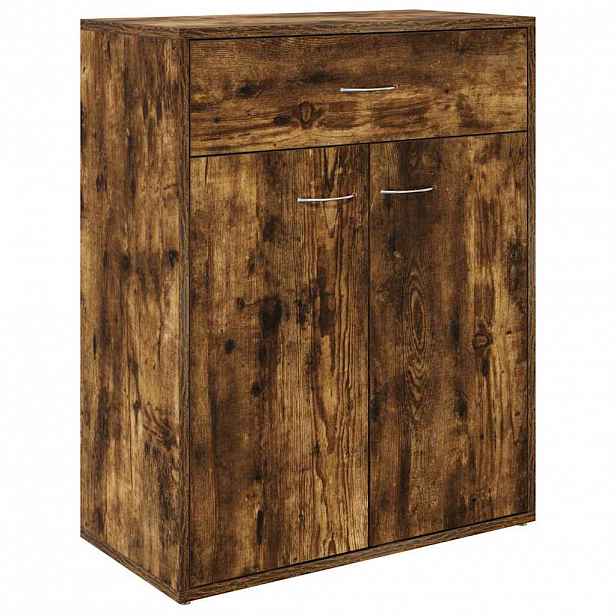 vidaXL Příborník kouřový dub 60 x 30 x 75 cm kompozitní dřevo