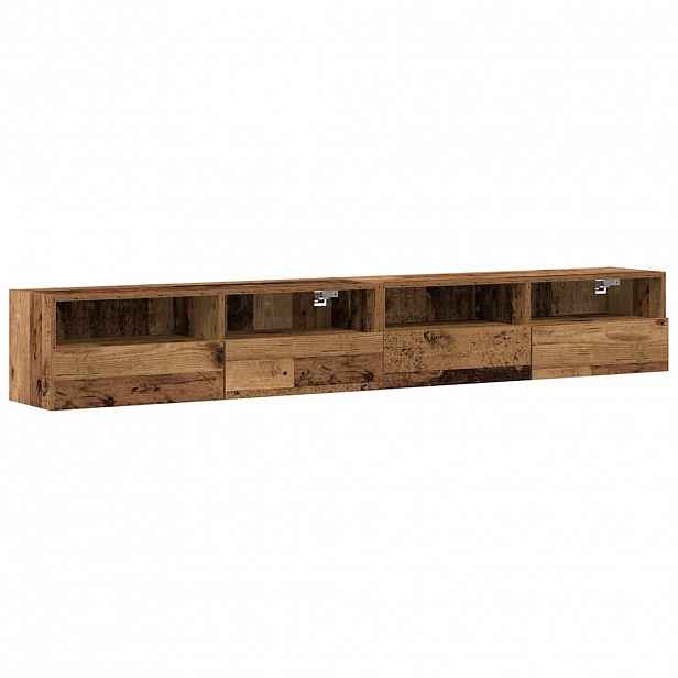vidaXL TV wall cabinet 2 ks Staré dřevo Kompozitní dřevo