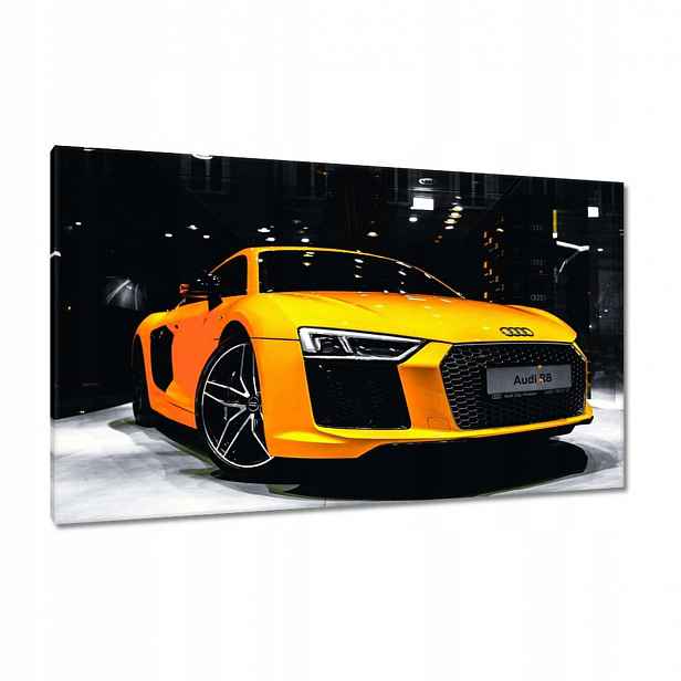 Obrazy 120x70 Žluté Audi R8