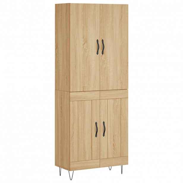 vidaXL Skříň highboard dub sonoma 69,5 x 34 x 180 cm kompozitní dřevo