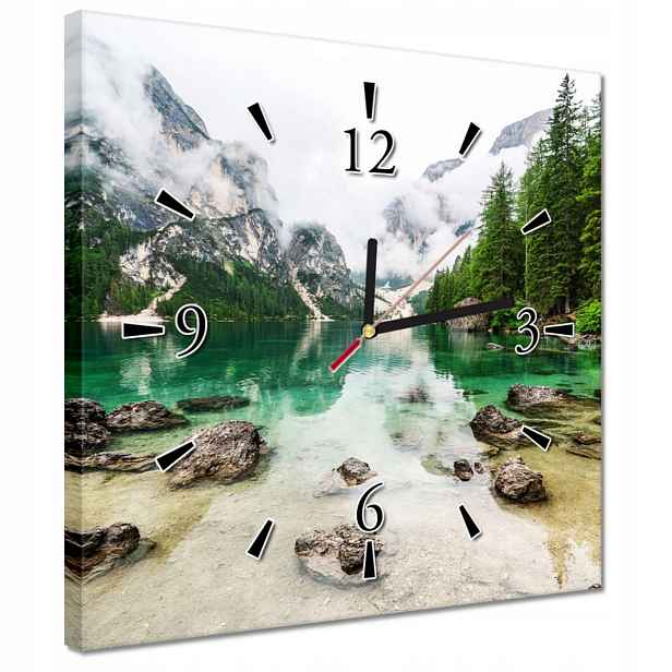 Hodiny 30x30 Horské jezero