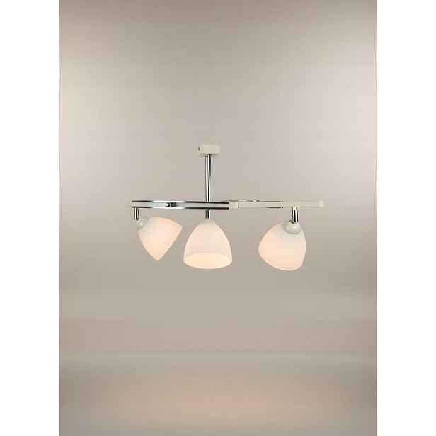 Stropní Svítidlo Lustr Fiona 3 Béžová 3x E27 Euro-lamp Bílá Hladká Stínidlo
