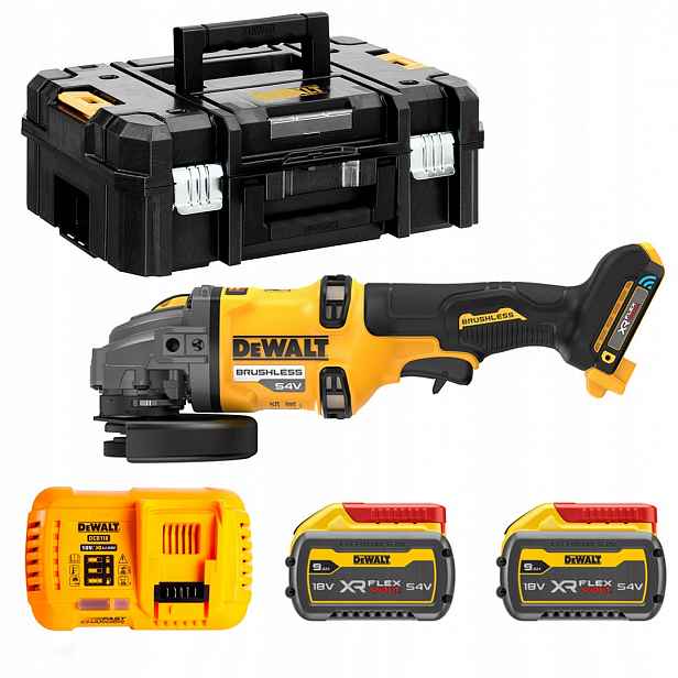 Úhlová bruska DeWALT DCG418SHDX2 54V 2x9Ah FlexVolt 125 mm 9000 ot/min
