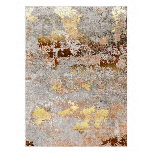 Kusový koberec Miro 51463.802 Abstraction grey / gold, 160x220, vícebarevná, koupelna, Dywany Łuszczów