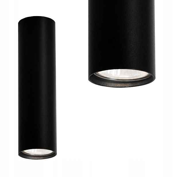 Kaja Bodové osvětlení, trubka, spot GU10 20 cm ze série Mile Black K-4405