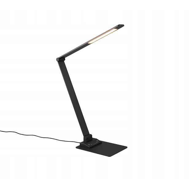 Led stolní lampa černá, moderní, nastavitelná, variabilní barva Trio