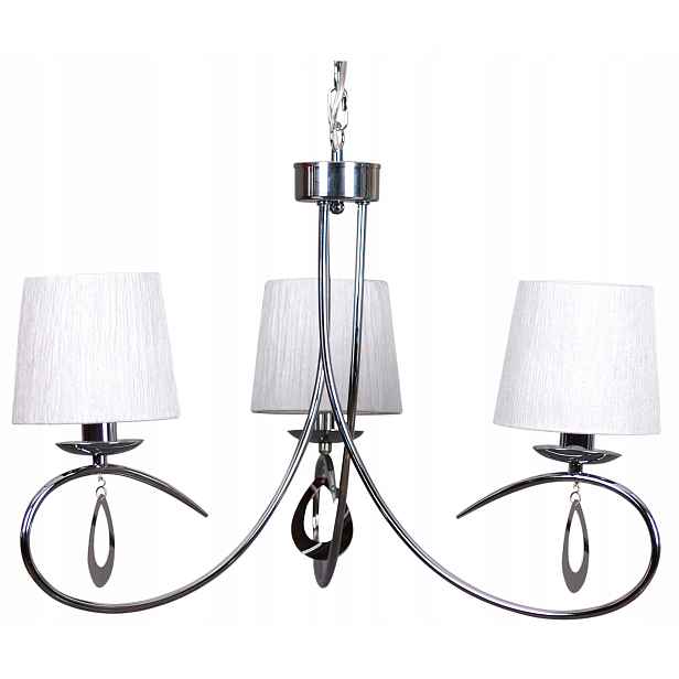 Lustr chrom-bílý 3X40W E14 Arnika Candellux
