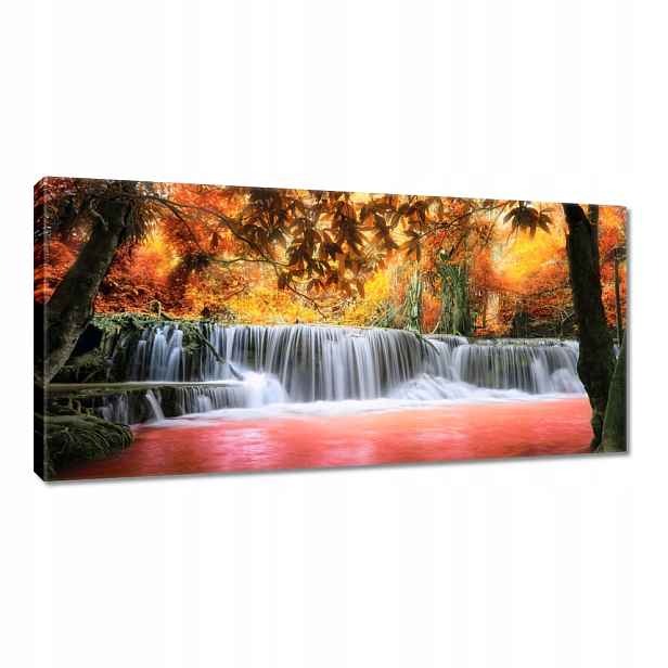Obraz 115x55 Oranžový vodopád