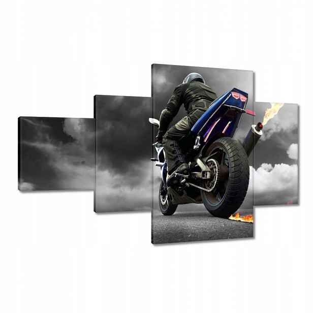 Obrazy 130x80 Modrý závodník Motor