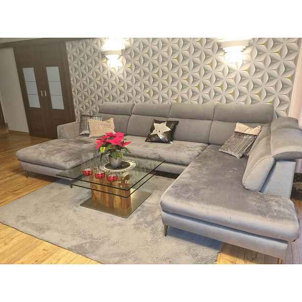 Potah/přehoz na sedadlo rohové pohovky 70x130x15 velur Vega Pl