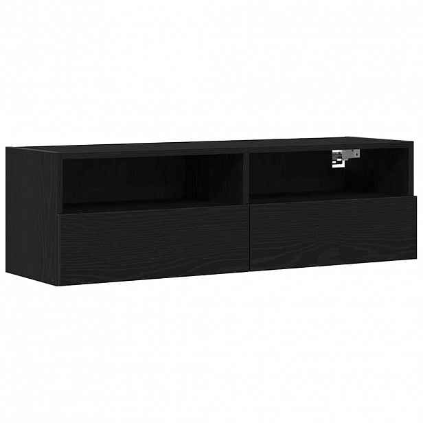 vidaXL TV wall cabinet 100 x 30 x 30 cm Černý dub Kompozitní dřevo