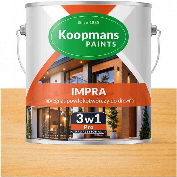Koopmans Impra 3v1 Pro Lazura na fasádní dřevo 101 Borovice Limba 1L