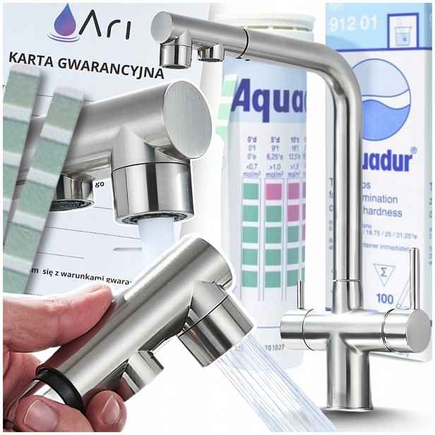 Kuchyňská Baterie Pro Vodní Filtr, Stojící, Vyjímatelná Výpusť Pro Kuchyňskou Linku